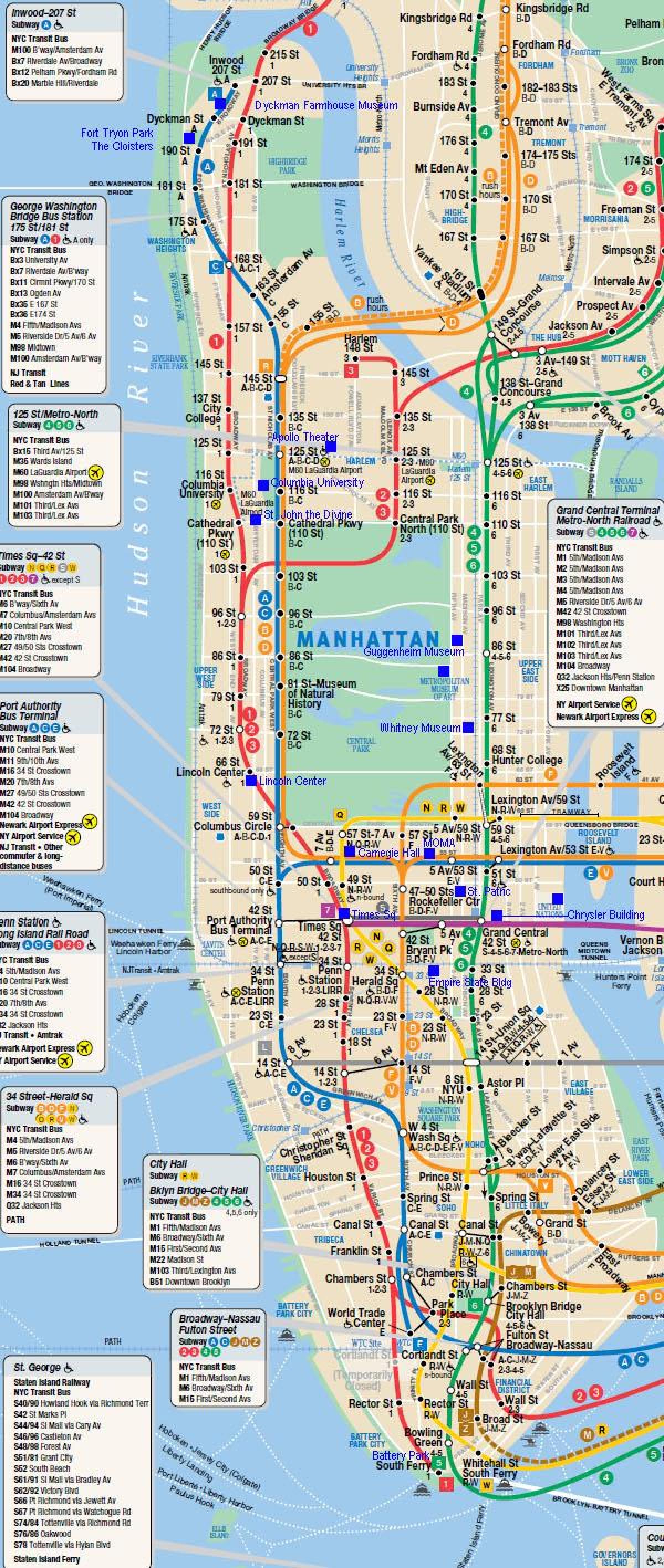 Manhattan ogradu mapu