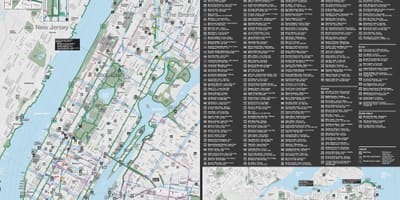 Manhattan biciklizma mapu